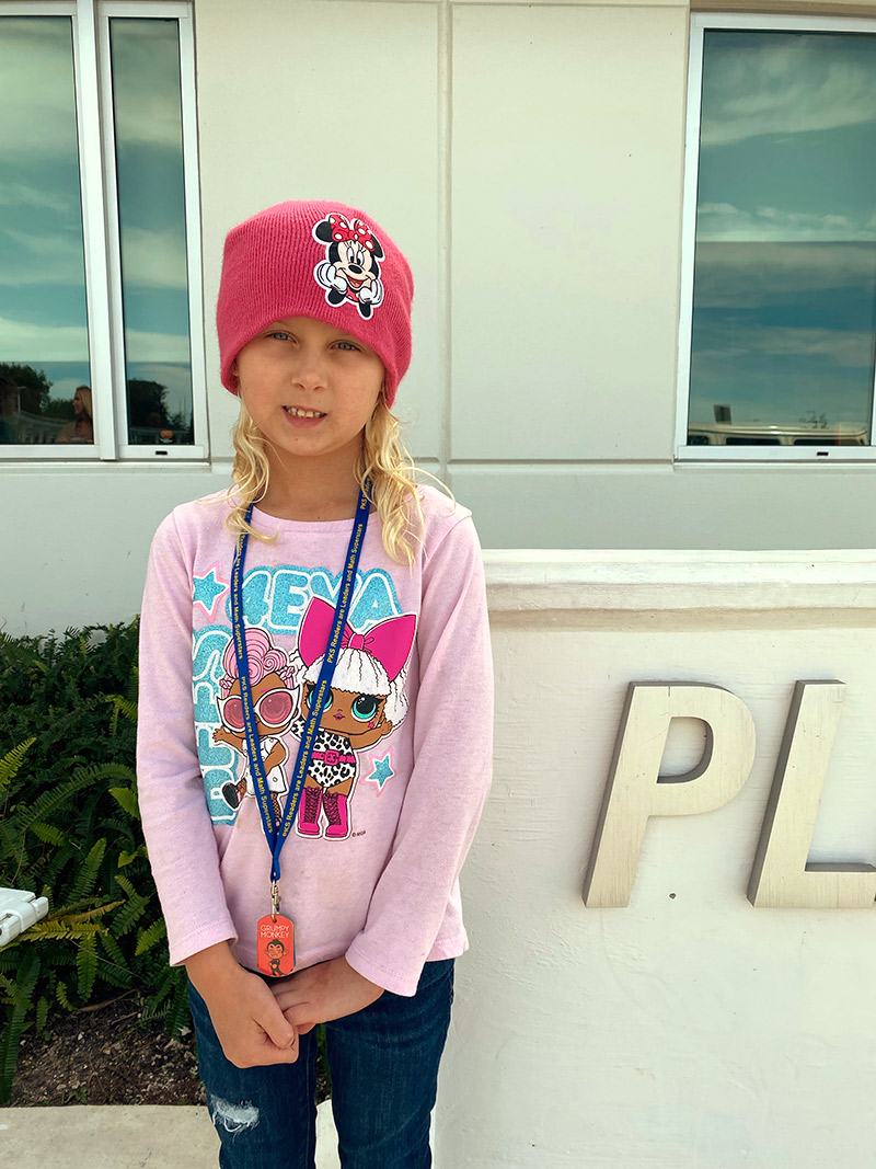 Eva Girls Knit Hat Pink Eva Girls Knit Hat Pink