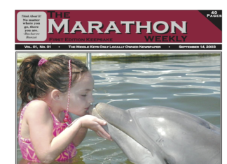 the front page of the march issue of the marathon weekly