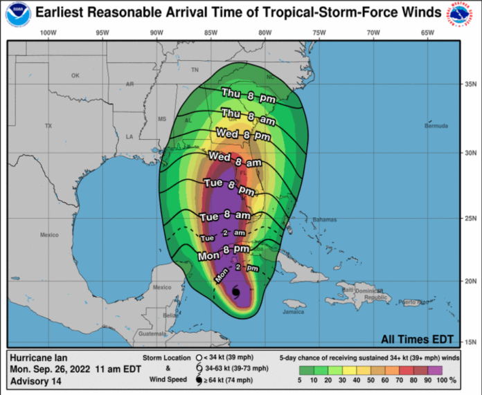 STORM UPDATE: TROPICAL STORM WINDS & SQUALLS EXPECTED THIS AFTERNOON ...