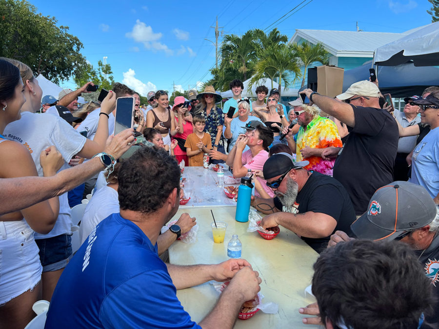 BACON SIZZLES, DUNK TANK DRENCHES AT FLORIDA KEYS FESTIVAL