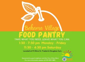 a flyer for a food pantry