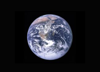 a picture of the earth taken from space