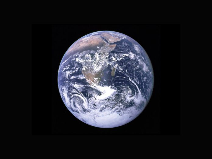 a picture of the earth taken from space