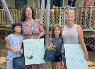 a group of people standing next to each other