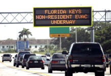 a sign that says florida keys non - resident elac under way