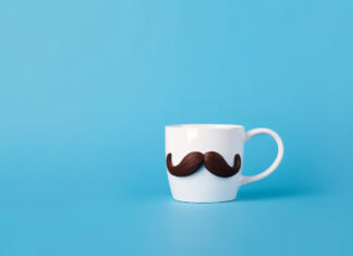 HUMOR: TOP 10 THINGS DADS REALLY WANT FOR FATHER’S DAY a coffee cup with a fake mustache on it
