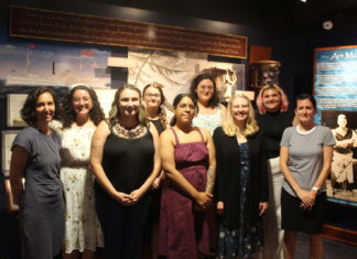 DIGITIZING KEYS HISTORY: INTERNS ARCHIVE COLLECTIONS FOR FUTURE GENERATIONS a group of women standing next to each other