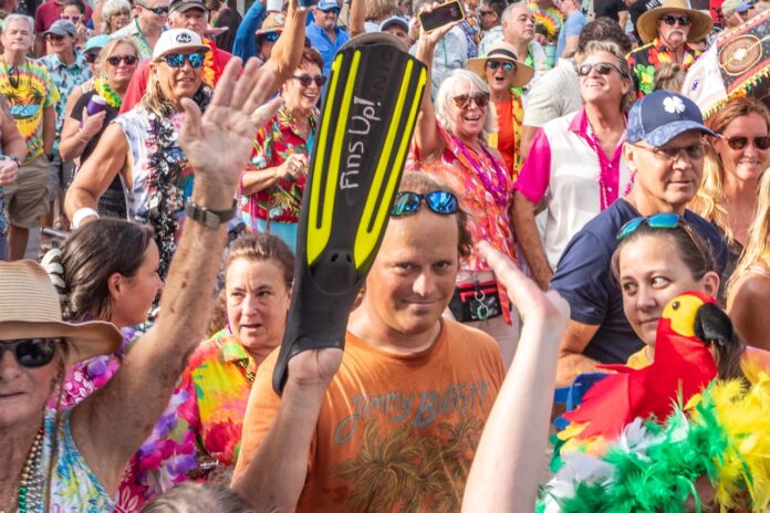 a large group of people at a festival