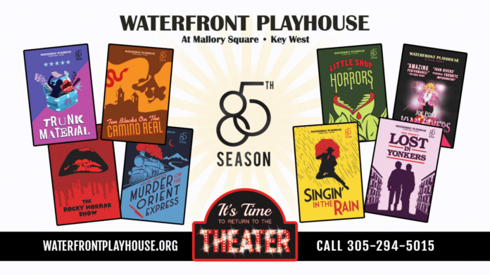 a poster for the waterfront playhouse