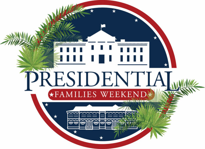 Small Presidential Weekend Logo the presidential family weekend logo