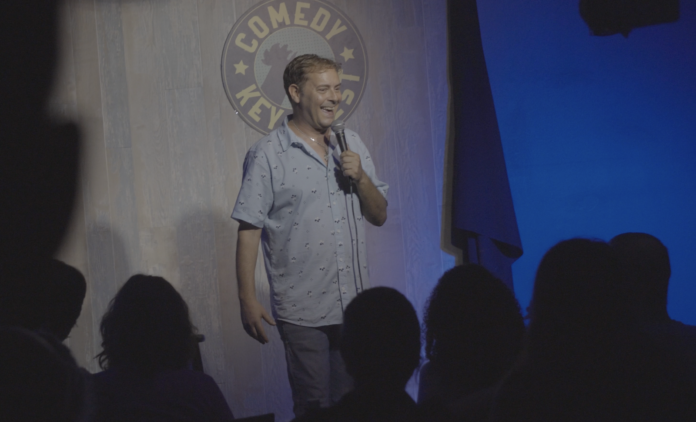 Tom Dustin hosts a show at Comedy Key West, a local business that opened in November 2000. Contributed