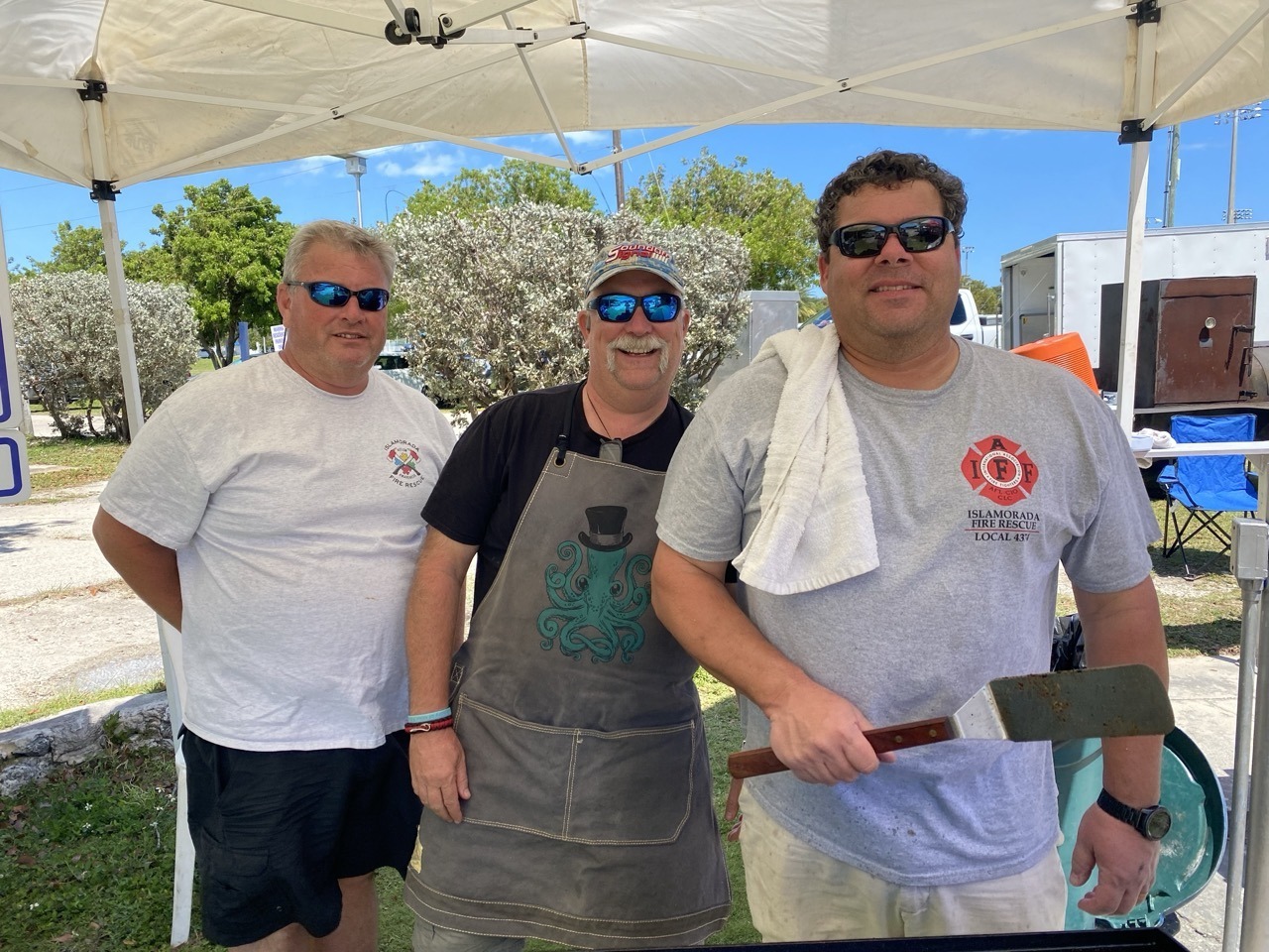 IN PICTURES: ISLAMORADA FIREFIGHTERS FIRE UP THE GRILLS FOR A COMMUNITY BARBECUE
