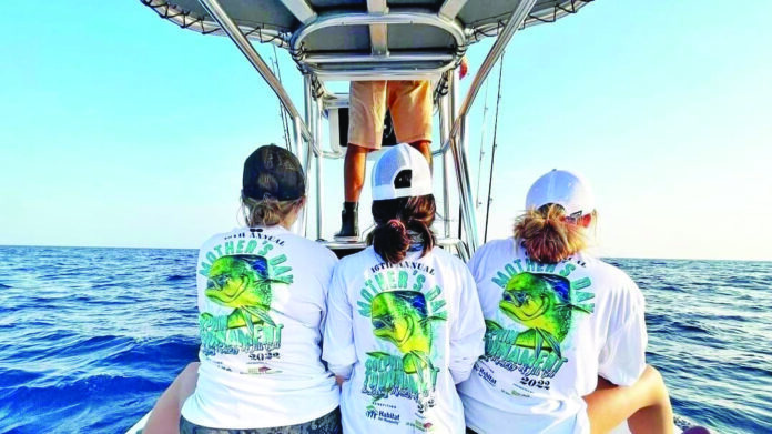 a group of people on a boat in the ocean