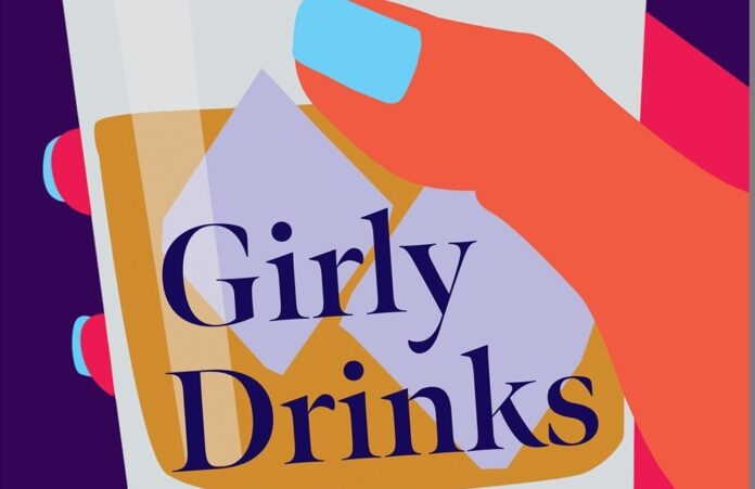 a hand holding a drink with the words girly drinks on it