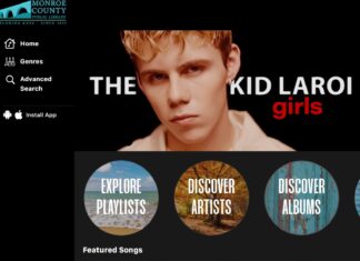 LIBRARY OFFERS FREE MUSIC STREAMING SERVICE a screen shot of the website for kid laro girls
