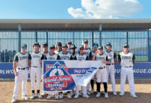 a group of baseball players standing next to each other