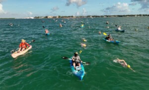 HELICOPTER PILOT INTERCEPTS BOAT SPEEDING TOWARD ALLIGATOR LIGHTHOUSE SWIMMERS