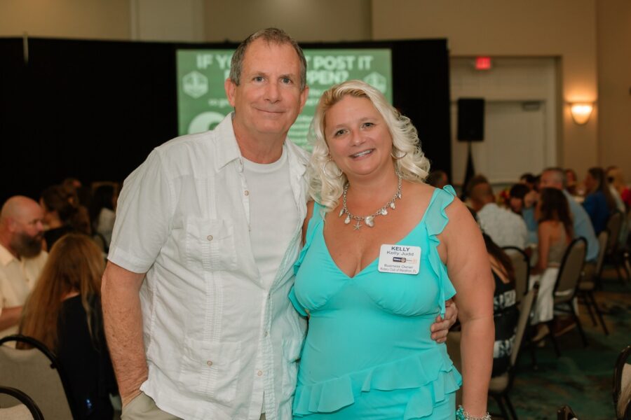 a man and a woman standing next to each other