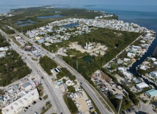 an aerial view of a city with lots of traffic