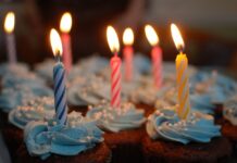 cupcakes, candles, candlelight