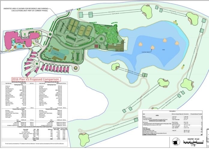 a map of a park with lots of trees