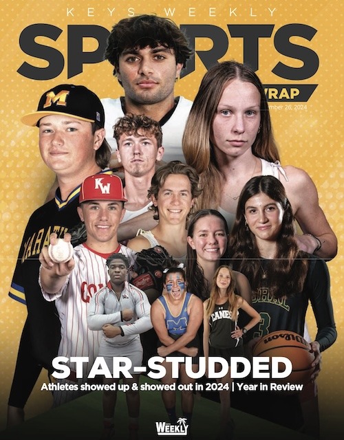 a magazine cover with a group of people on it