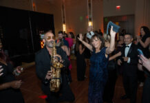 a group of people on a dance floor