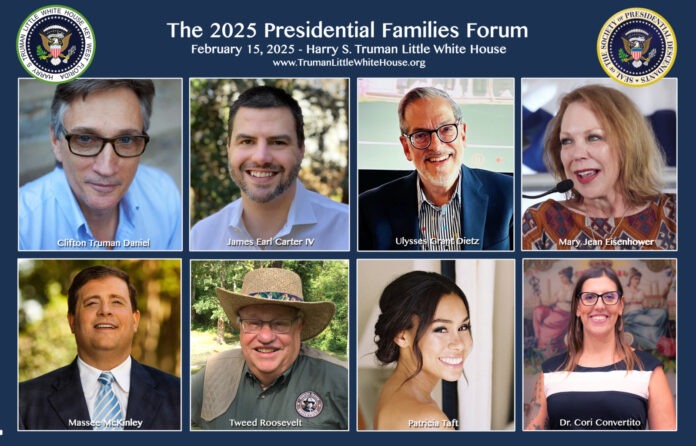 2025 Presidential Descendants Montage a group of people that are standing in front of a poster