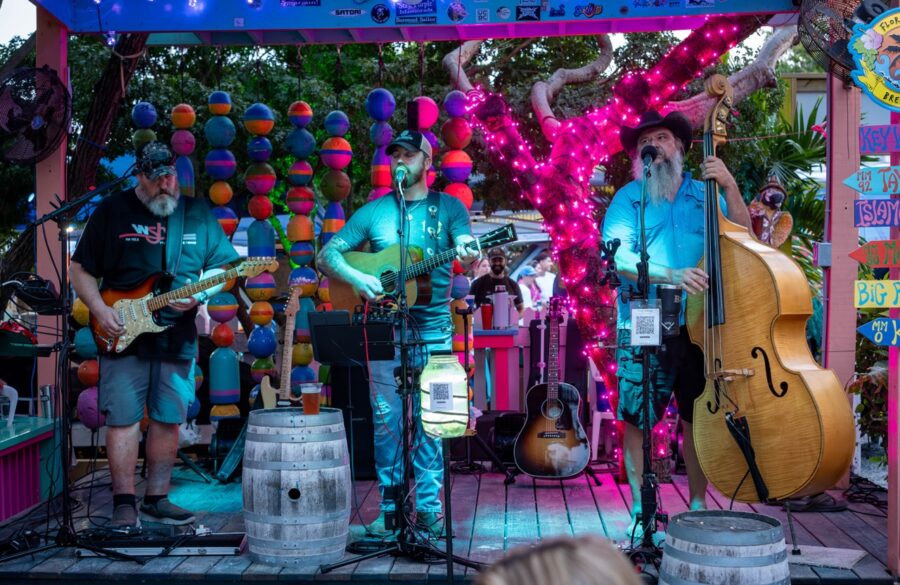 a group of people that are standing on a stage