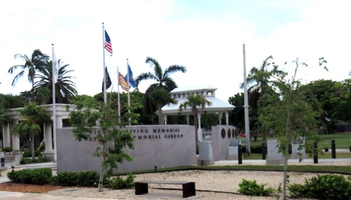 a building with a flag on top of it