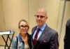 Ed Tierney, in Key West on May 2 with his wife, Lori, was selected as the school district’s next superintendent at the school board’s May 13 meeting. MANDY MILES/Keys Weekly