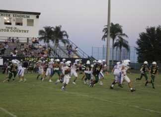 a group of people playing a game of football