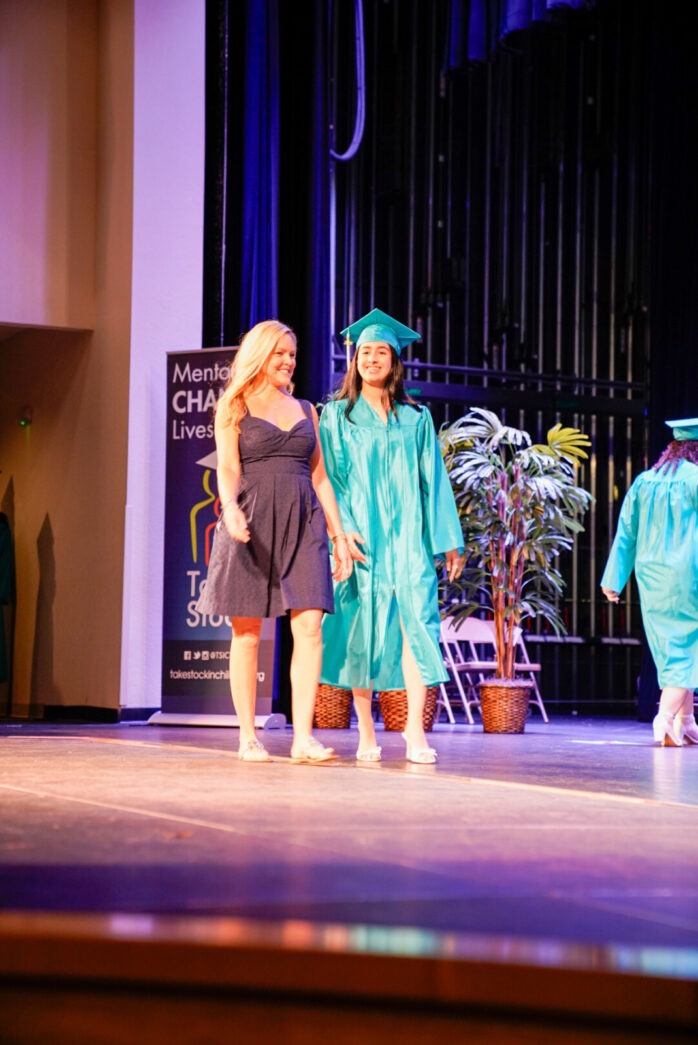 a group of people that are standing on a stage