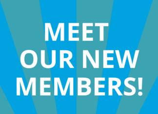 ROTARY CLUB OF KEY WEST ADDS A DOZEN MEMBERS a blue and green background with the words meet our new members