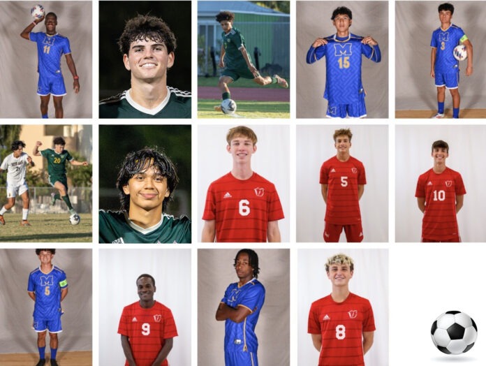 a collage of photos of a young man in soccer uniforms