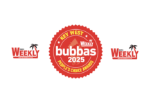 a red and white logo with the words bubbas on it