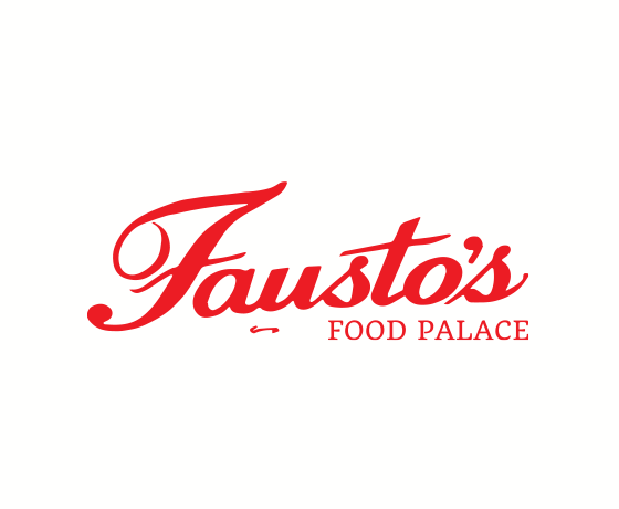 the logo for fausto's food palace