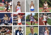 a collage of photos of athletes and their medals