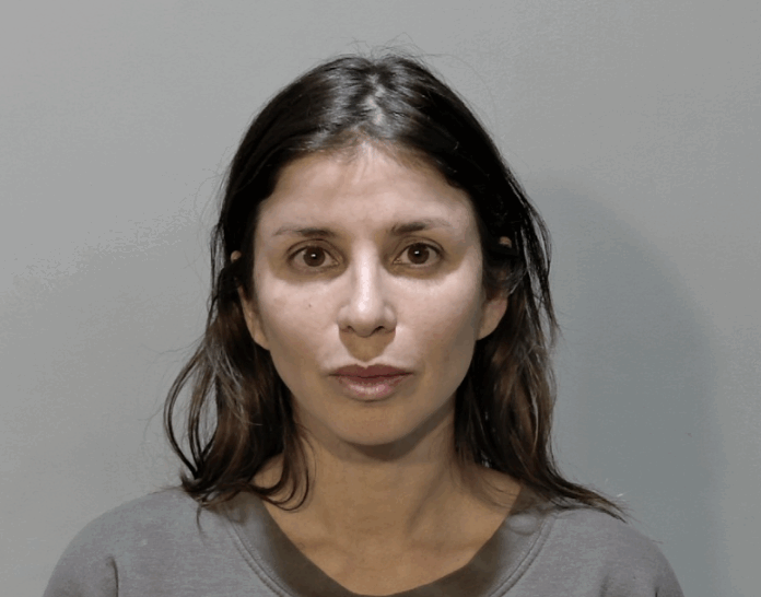 Cynthia Diaz Sosa mugshot a woman in a gray shirt is looking at the camera