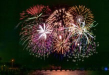 Fire Marshal says leave the fireworks to the professionals this July Fourth a fireworks display over a body of water