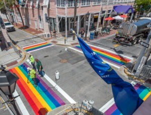 FLORIDA BANS RAINBOW CROSSWALKS