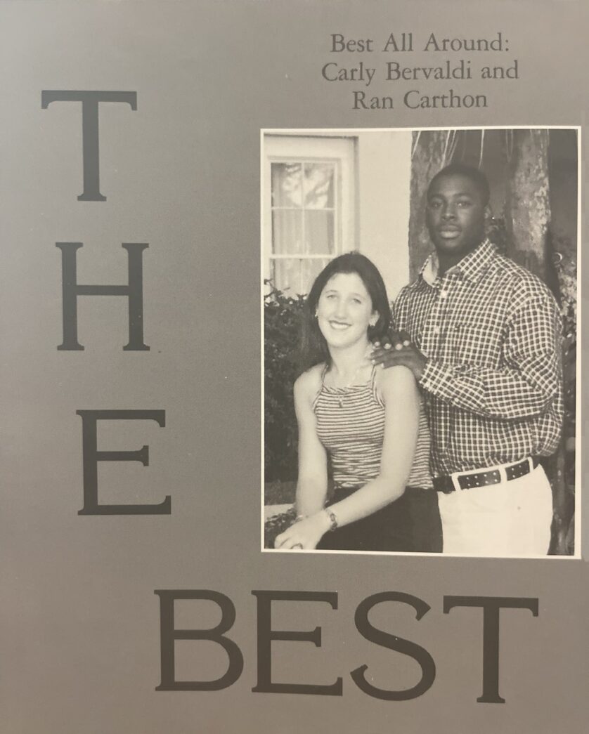 a black and white photo of a man and a woman
