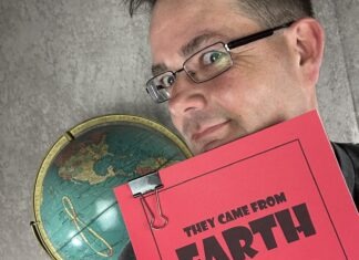 KEY PLAYERS AUDITIONS SET FOR UPCOMING MARTIAN PRODUCTION & ‘MONTY PYTHON’ a man holding a red book over his face