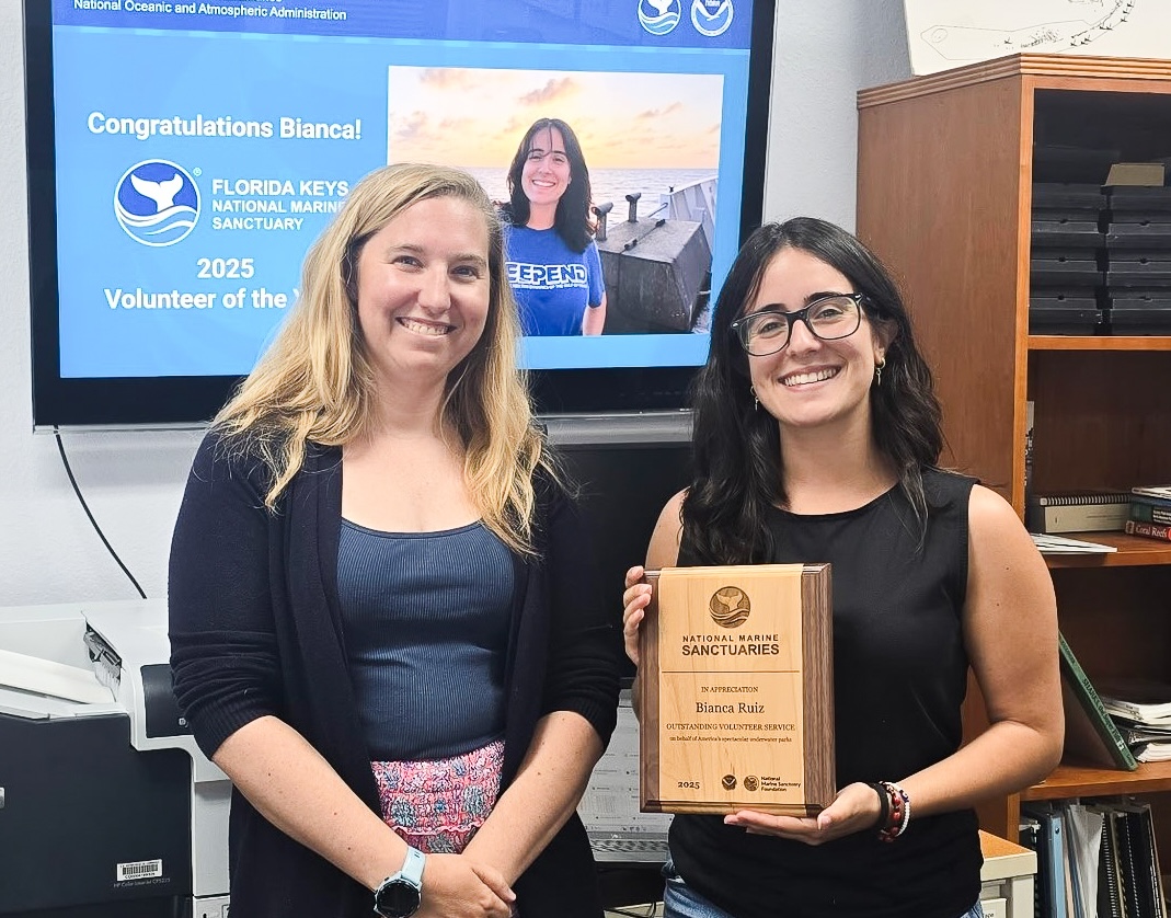 STUDENT NAMED FLORIDA KEYS MARINE SANCTUARY VOLUNTEER OF THE YEAR