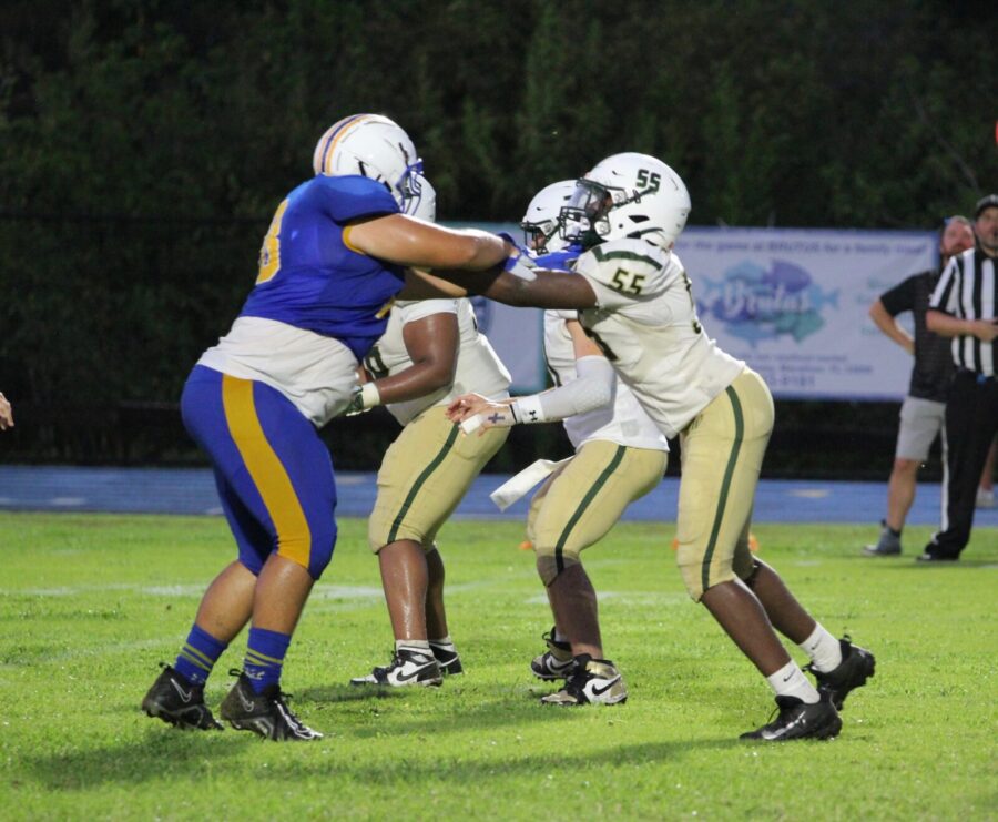 a group of people playing a game of football