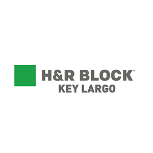 the h & r block key largo logo