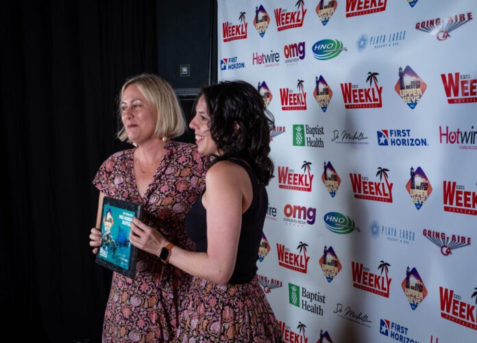 110124 Weekly Best of Upper Keys HR dfp-207 (1) two women standing next to each other on a red carpet
