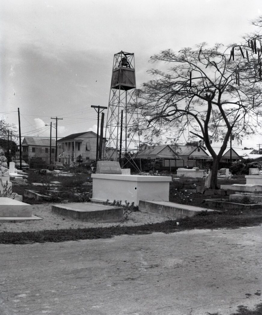 a black and white photo of an old town