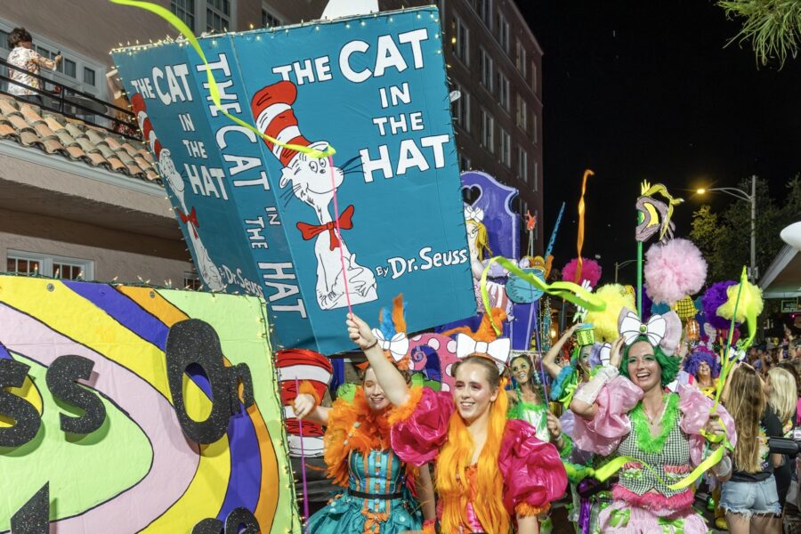 a group of people that are standing in the street