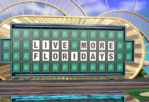 a wheel of fortune game with the words live more florida on it